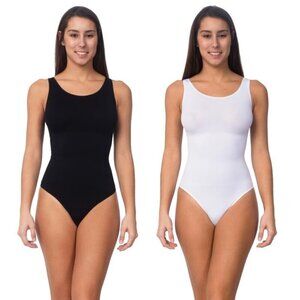 Summer Bodysuit Beautiful Seamless Shaping Bodysuit for Women 2-Pack
